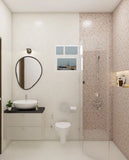 Small Minimal Bathroom In A Unique Colour Palette