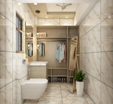Premium Spacious Contemporary Bathroom With Brass Fittings