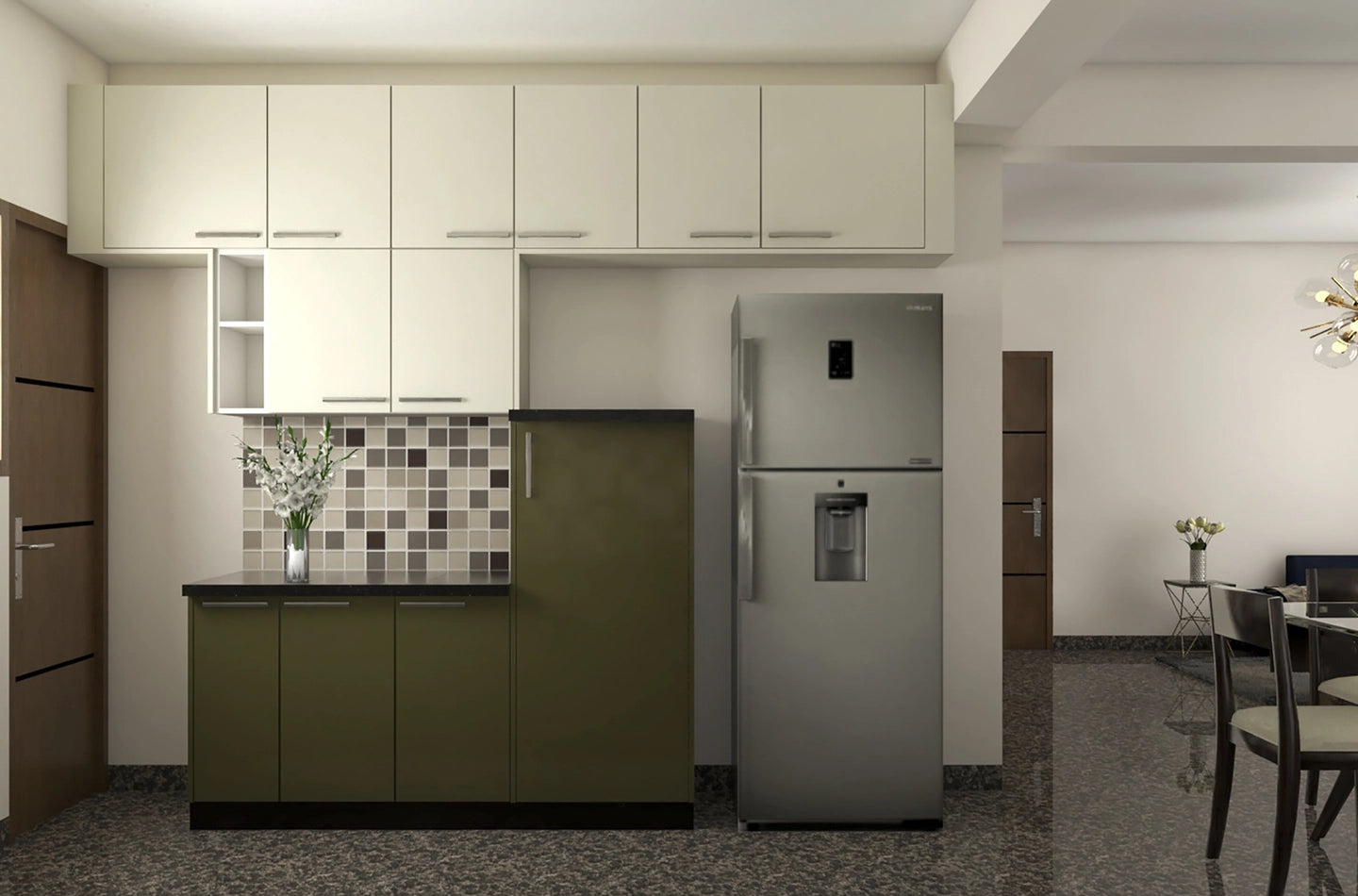 Citrus Parallel Modular Kitchen