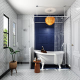 Spacious Luxury Bathroom With Shower and Tub