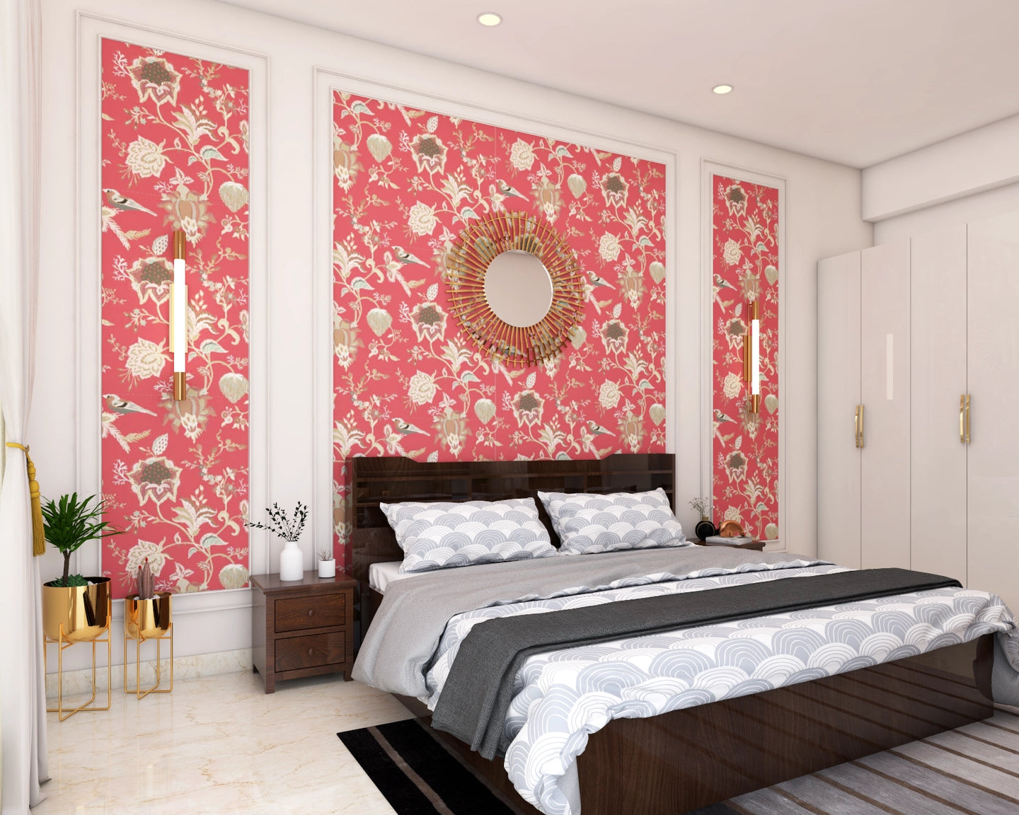 Classic & Spacious Guest Room Design WIth Bright Interiors