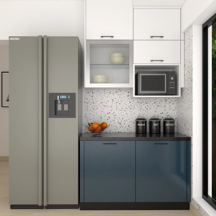 Compact Kitchen with Terrazzo Effect