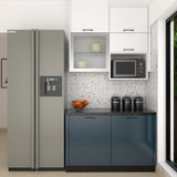 Compact Kitchen with Terrazzo Effect
