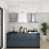 Compact Kitchen with Terrazzo Effect