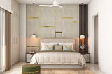 Contemporary Grey Textured Guest Room Design