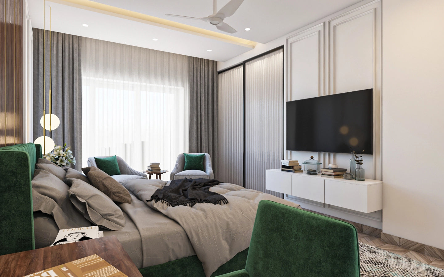 Classsic Style Spacious Convenient Master Bedroom