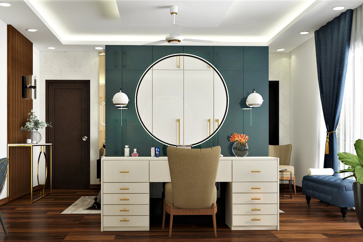 Classic Style Spacious Convenient Master Bedroom