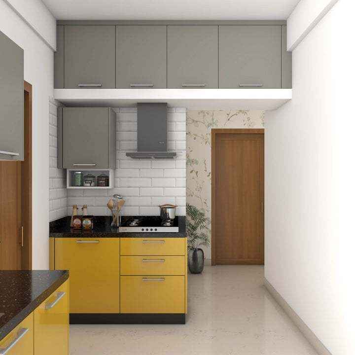 Budget Kitchen with Multiple Cabinets