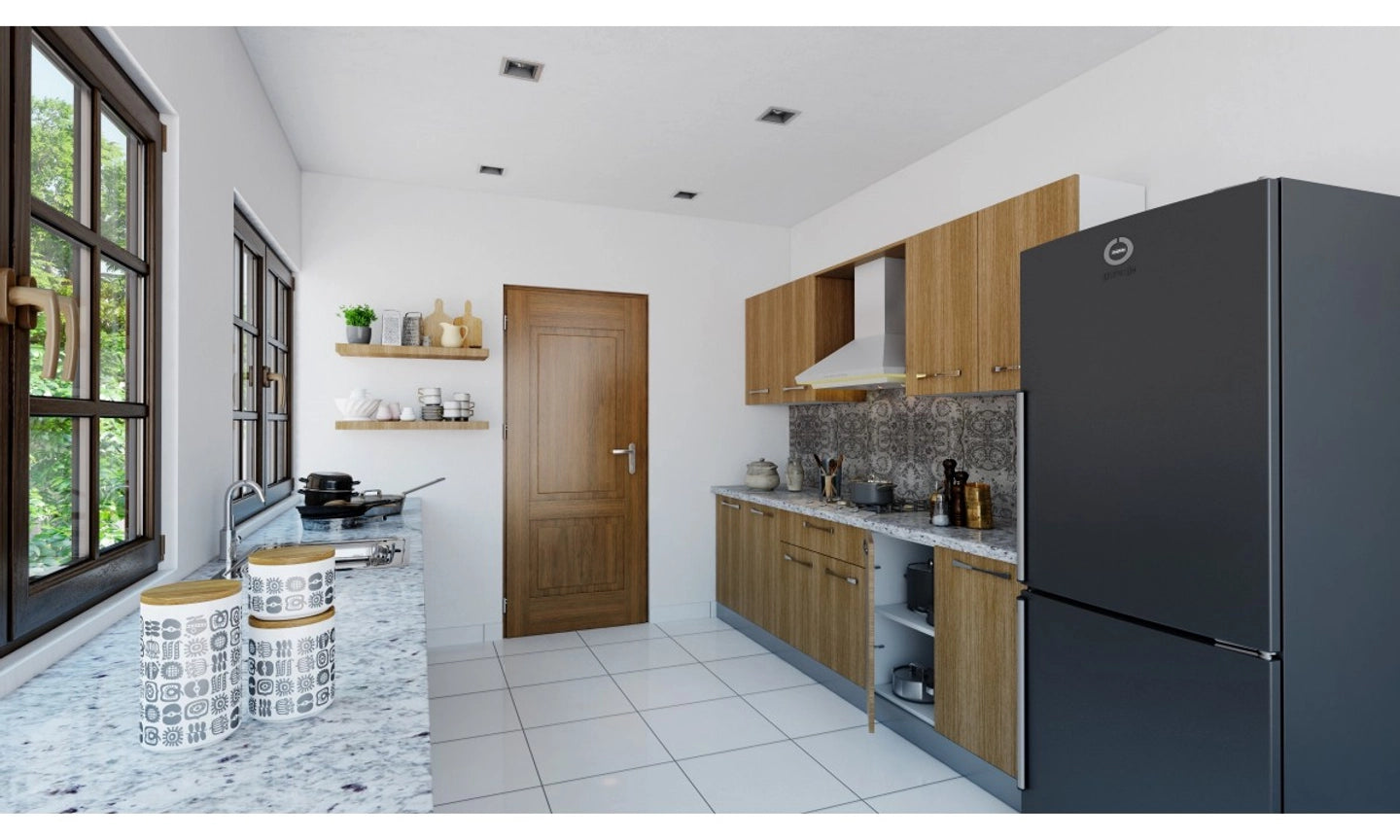 Ether parallel kitchen