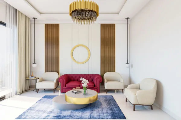 Compact Airy Living Room Design With Contemporary Interiors