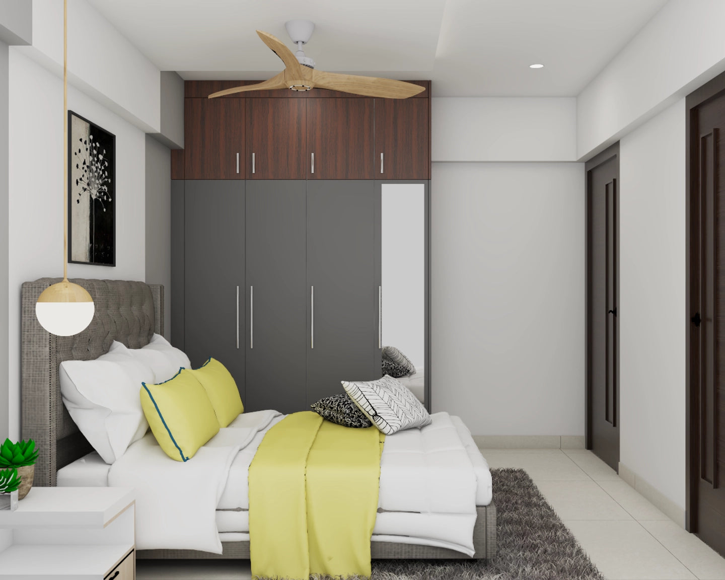 Compact Guest Room With Contemporary Interiors