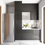 Black-White Parallel Kitchen