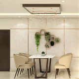 Compact Dining Room With Elegant Beige Interiors