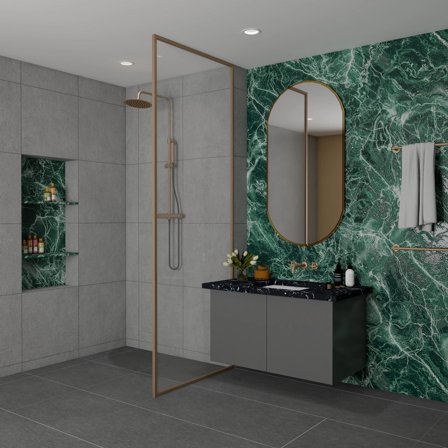 Classic Style Spacious Low Maintenance Bathroom