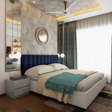 Compact Grey-Themed Bedroom Design