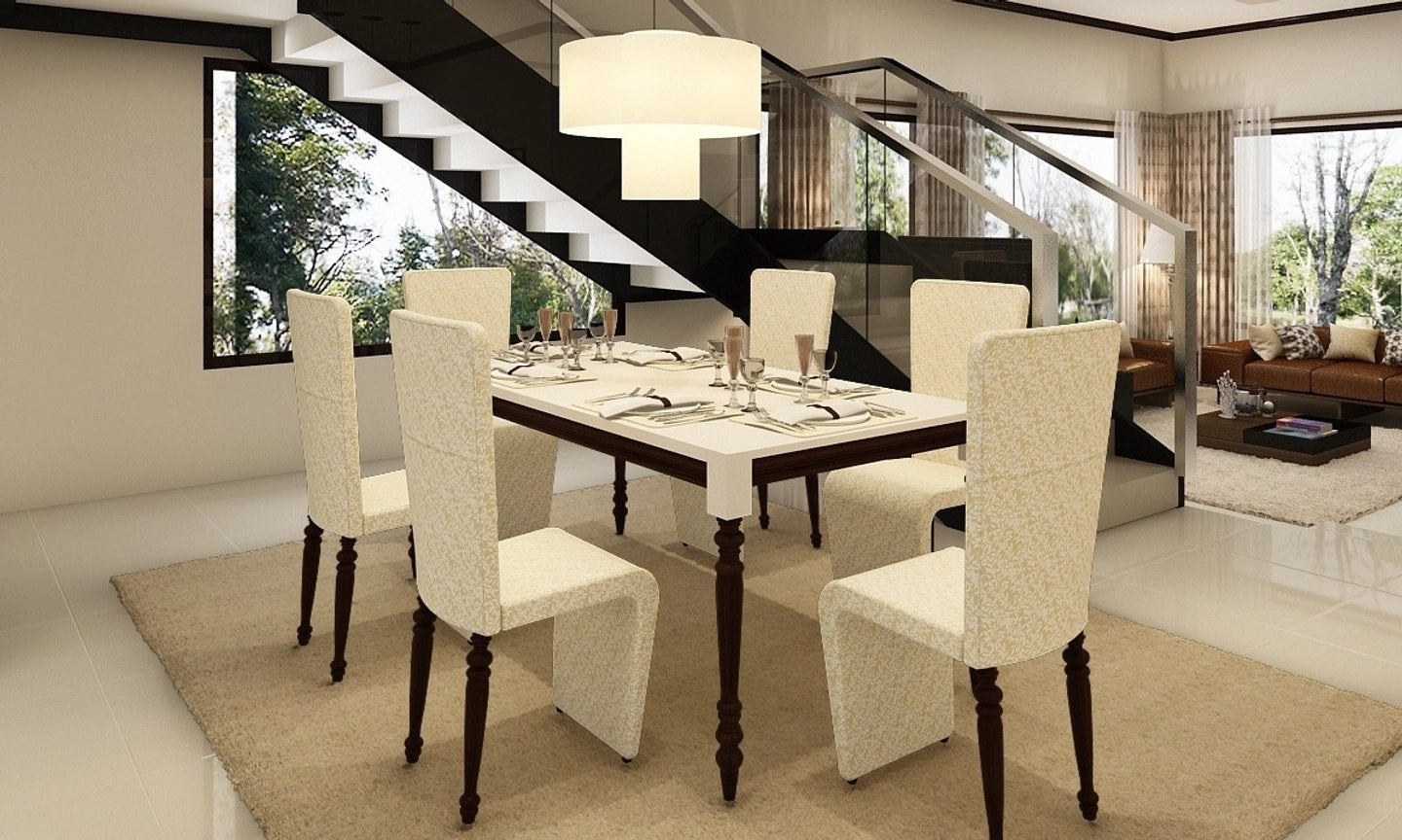 Classical Fusion Dining Room