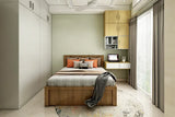Contemporary Compact Kids Room Design With Study Unit