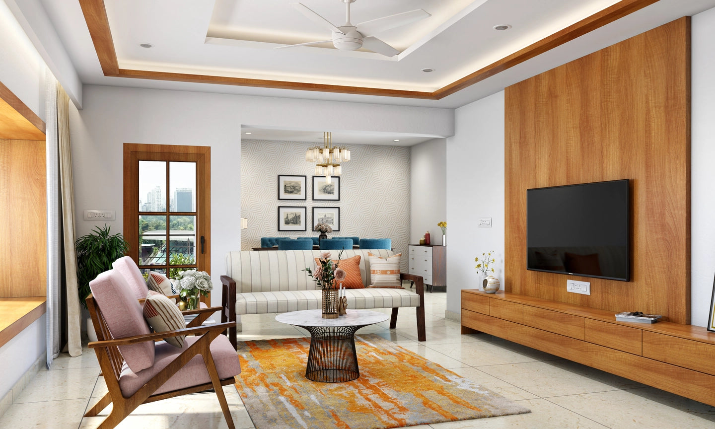 Bohemian Style Spacious Convenient Living Room