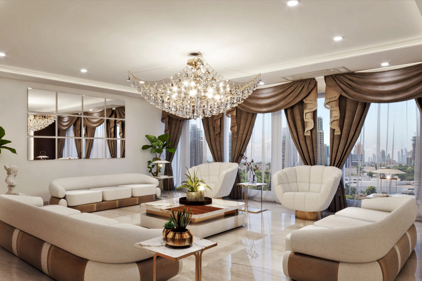 Classic Themed Spacious Convenient Living Room