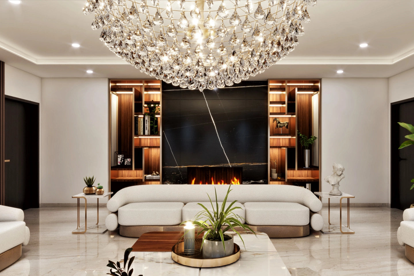 Classic Themed Spacious Convenient Living Room