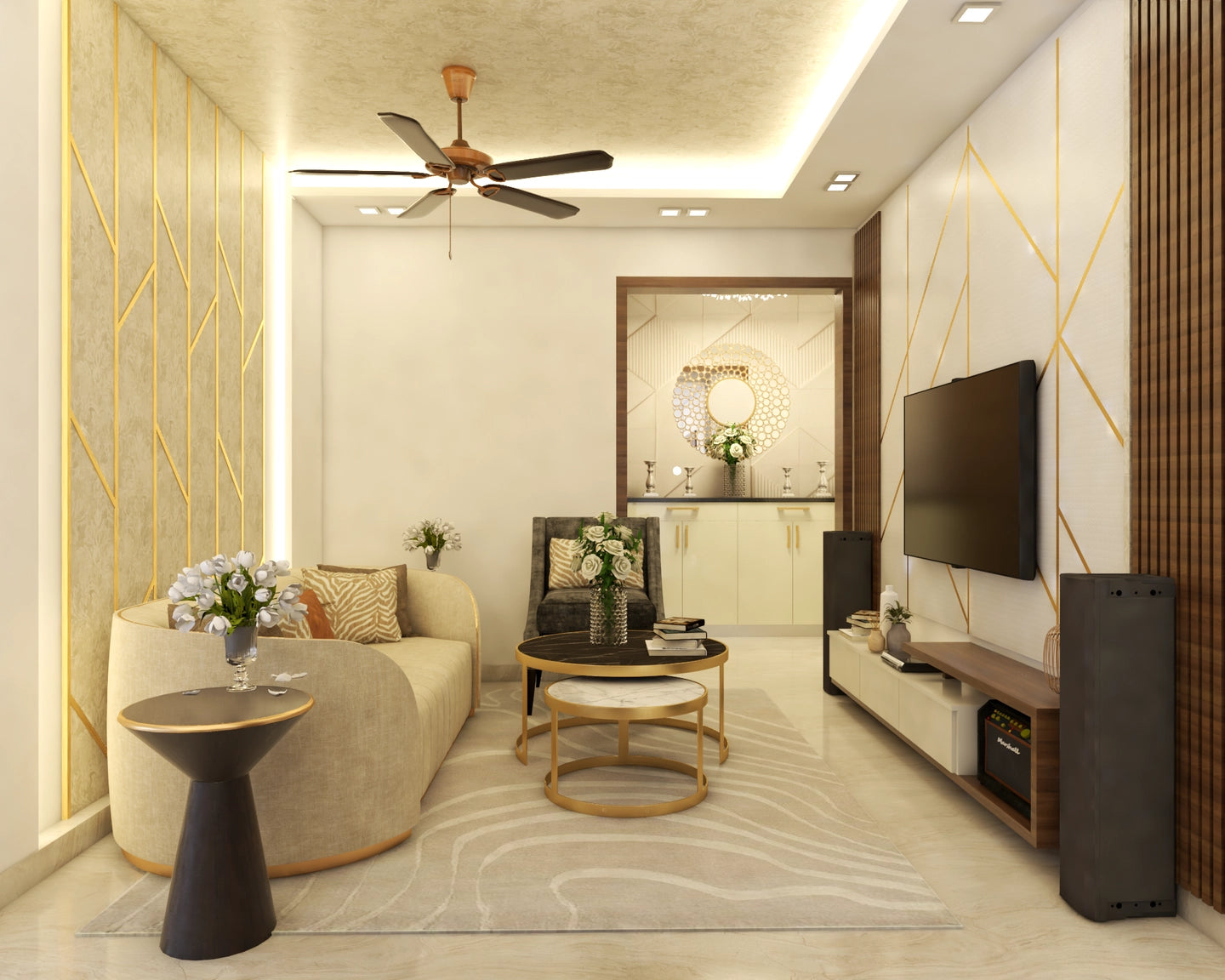 Classic Style Spacious Convenient Living Room