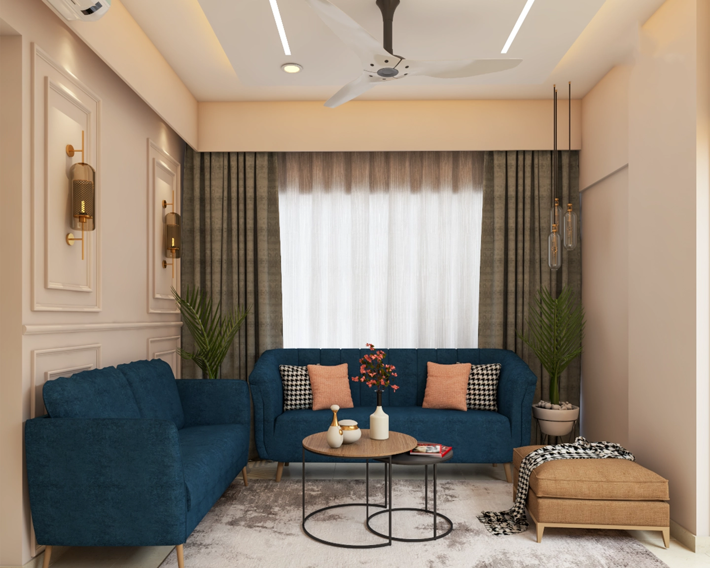 Compact Contemporary Living Room