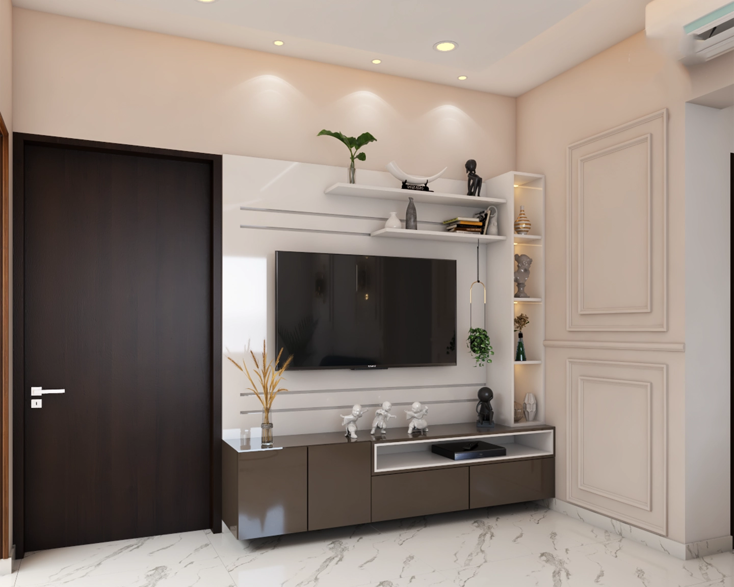 Compact Contemporary Living Room