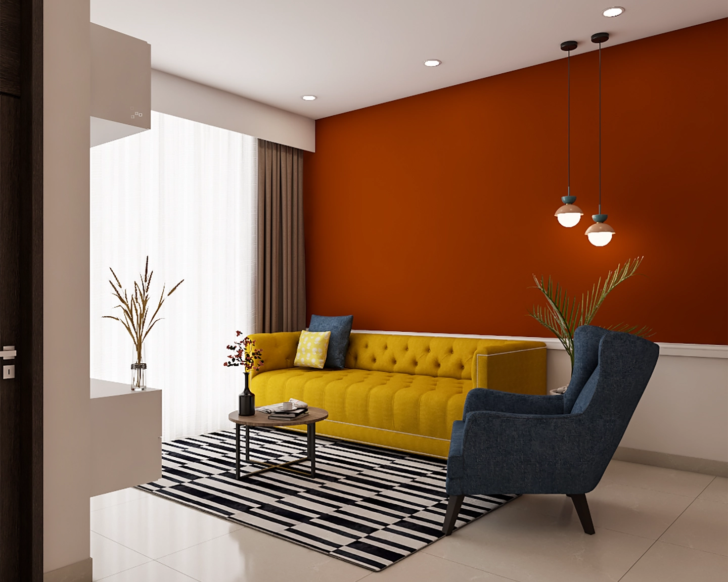 Compact Modern Living Room