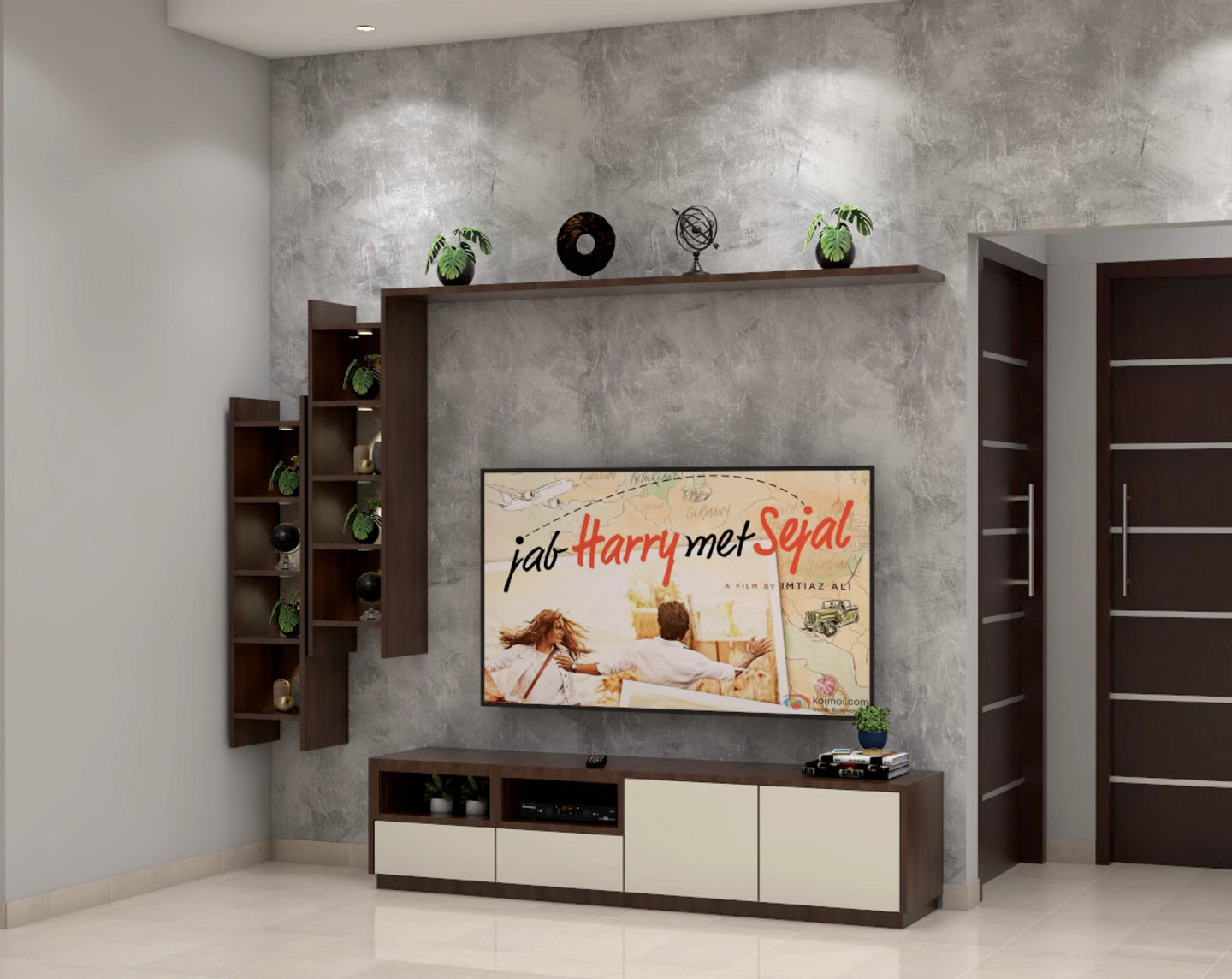 Compact Contemporary Living Room