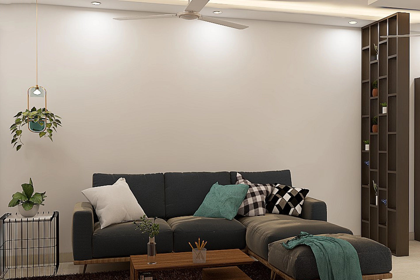 Contemporary Designed Spacious Living Room