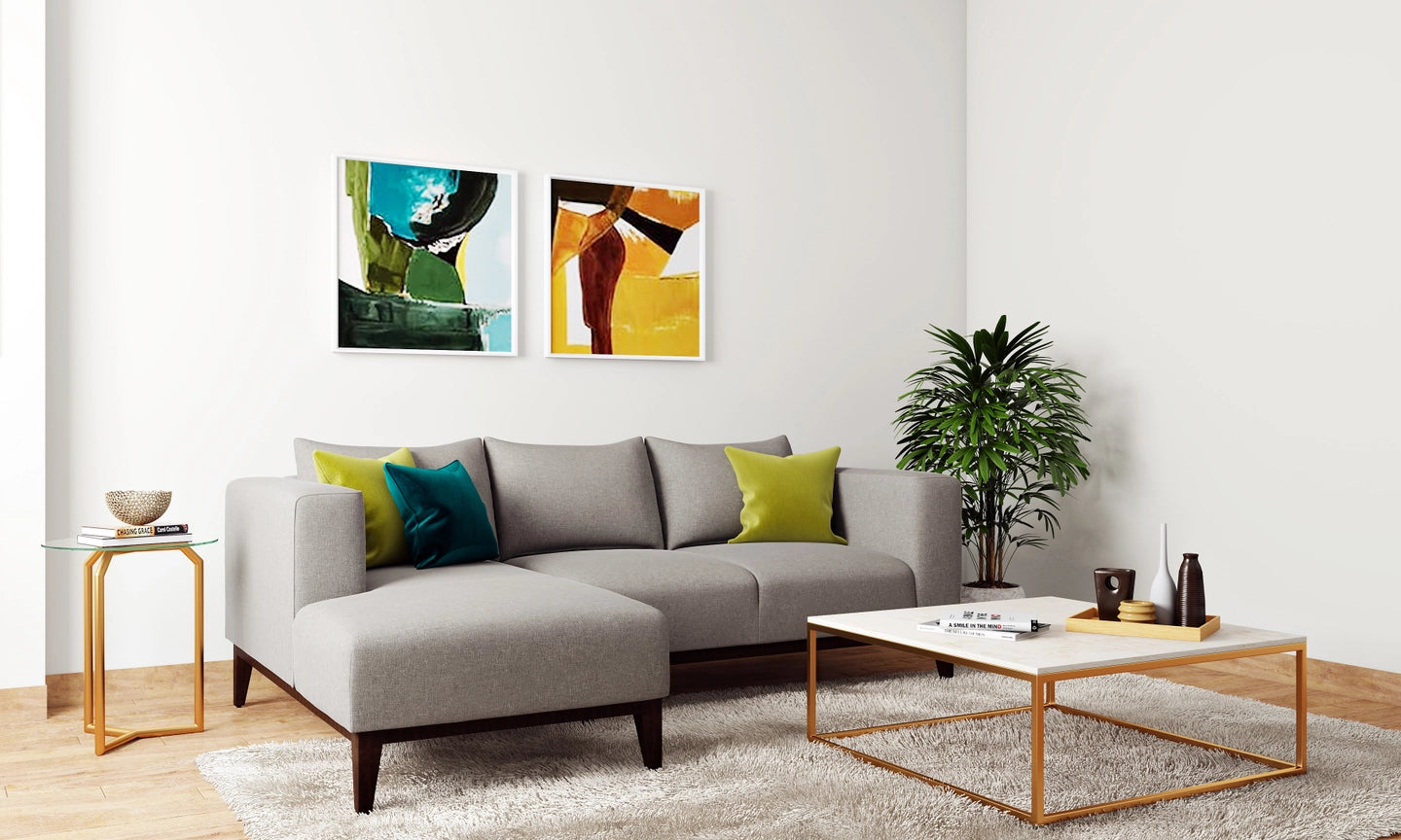 Compact Minimal Living Room For Bachelor Pads