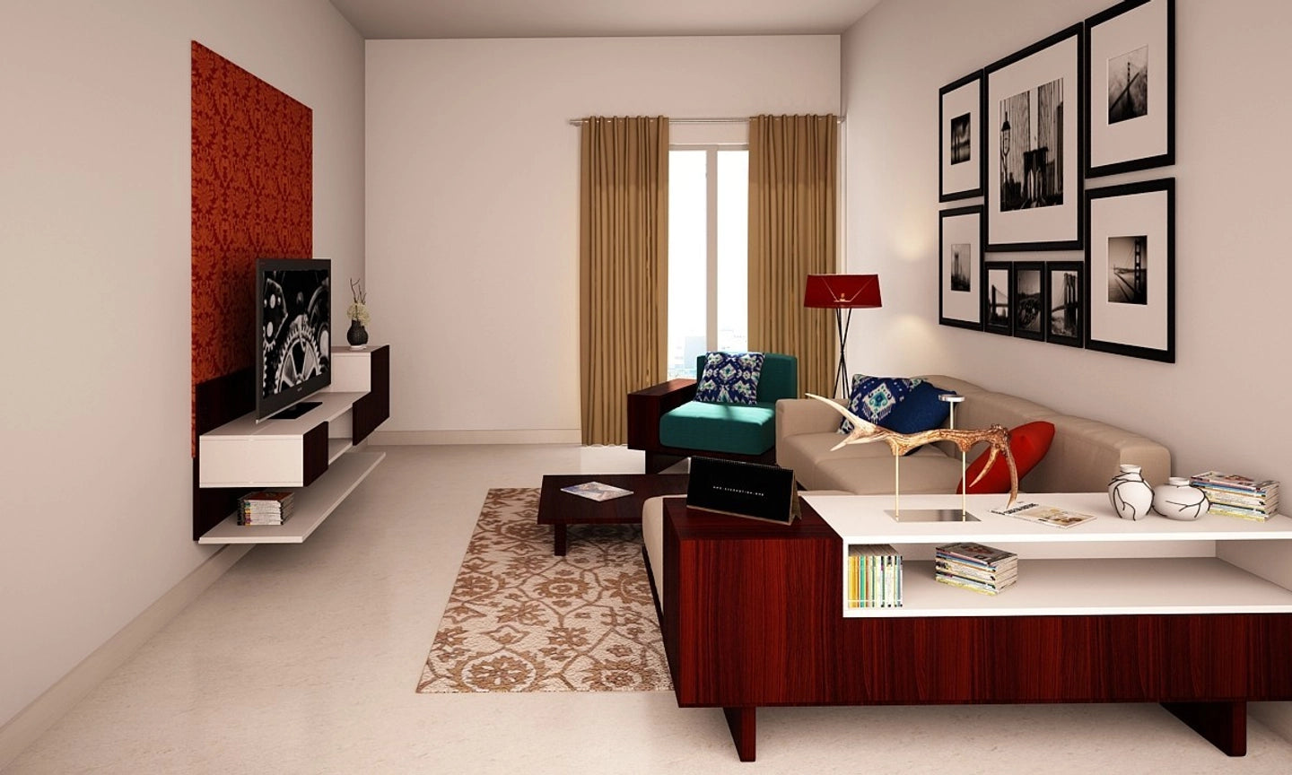 Elegant Contemporary Living Room