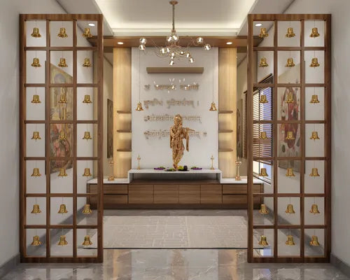 TCW Interiors Pooja room Designs