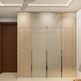 Modern Compact Wardrobe Design With Subtle Colour Tone