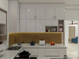 White U-Shaped Kitchen