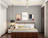 Modern Bedroom with Wooden Furniture