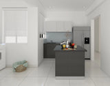 Grey L-Shaped Kitchen