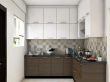 Nature-Inspired L-Shaped Kitchen