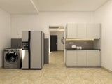 Neutral Monochromatic Kitchen