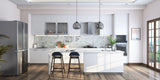 White Modern-style Island Kitchen