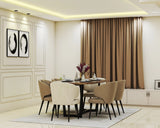 Classic Trimmed Wall 6-Seater Dining Room Design
