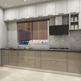 L-Shaped Grey Kitchen