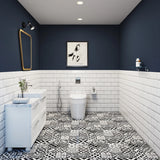 Contemporary Bathroom With Contrasting Palette