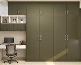 Modular Spacious Wardrobe Design With Monochromatic Theme