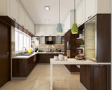 Premium Kitchen with Antique Handles and Dado