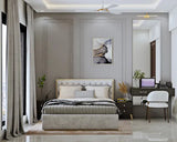 TCW Interiors - Modern Spacious Grey Guest Room Interiors