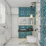 Vibrant Bathroom With Modern Interiors