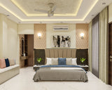 Contemporary Spacious Master Bedroom Design With Sleek Interiors