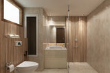 Modern Washroom Design With Earthy Tones