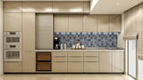 Cream Parallel Modular Kitchen